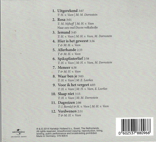 Herman van Veen : Kersvers (CD, Album, Dig)
