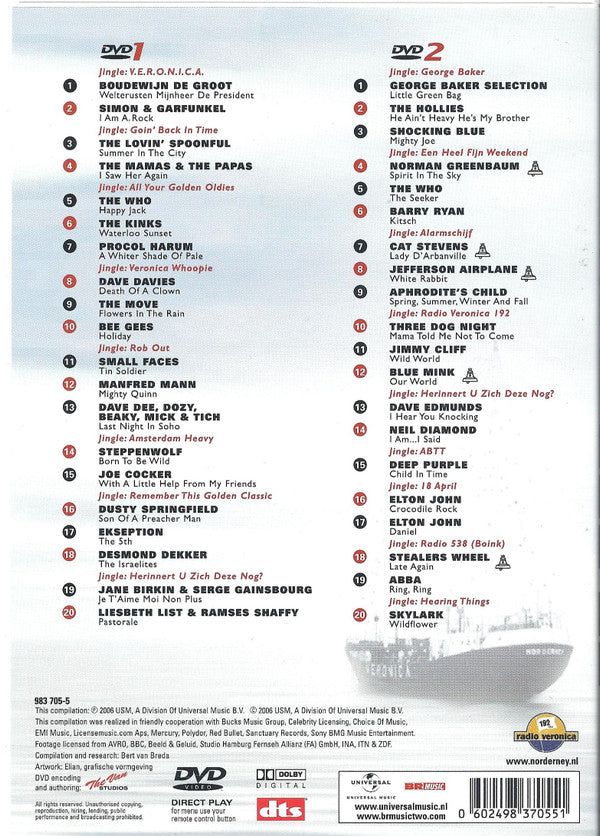 Various : 40 Legendarische Hits Uit 40 Jaar Top 40 (2xDVD-V, Comp, PAL)