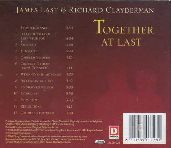 James Last & Richard Clayderman : Together At Last (CD, Album, RE)