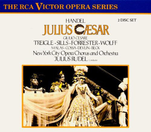 Georg Friedrich Händel - Norman Treigle, Beverly Sills, Maureen Forrester, Beverly Wolff, Spiro Malas, Dominic Cossa, Michael Devlin (2), William Beck, New York City Opera Chorus And New York City Opera Orchestra, Julius Rudel : Julius Caesar (2xCD, Album + Box)