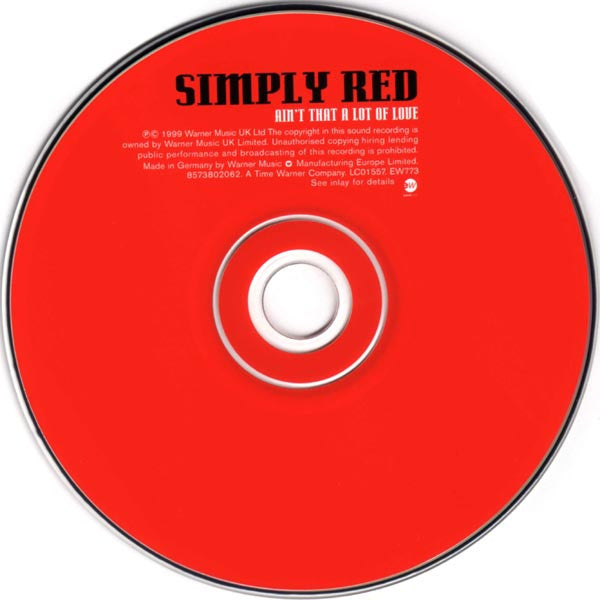 Simply Red : Ain't That A Lot Of Love (CD, Single)