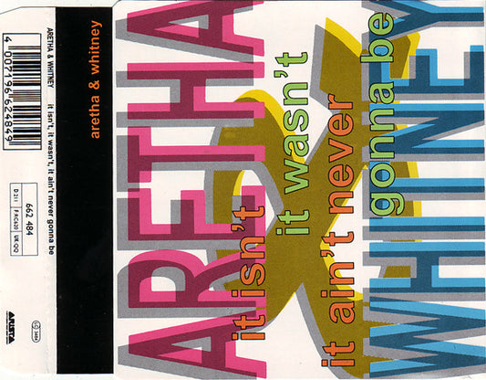 Aretha Franklin & Whitney Houston : It Isn't, It Wasn't, It Ain't Never Gonna Be (CD, Maxi)