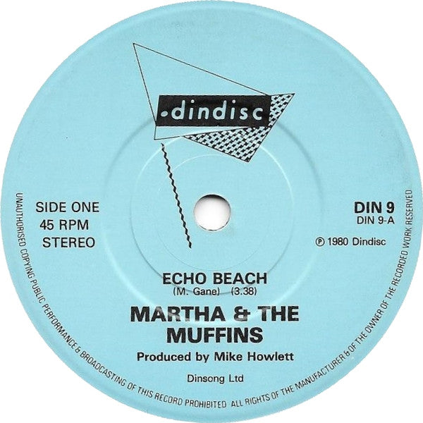 Martha And The Muffins : Echo Beach (7", Single, RP)