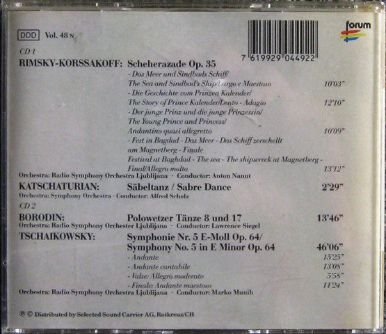 Pyotr Ilyich Tchaikovsky, Nikolai Rimsky-Korsakov : Scheherazade (2xCD, Comp)