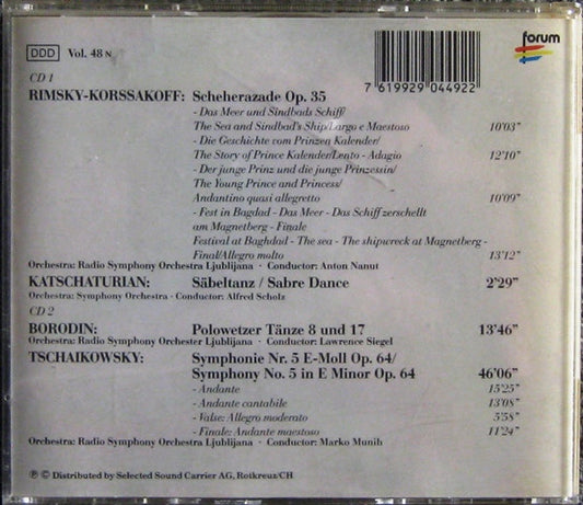 Pyotr Ilyich Tchaikovsky, Nikolai Rimsky-Korsakov : Scheherazade (2xCD, Comp)