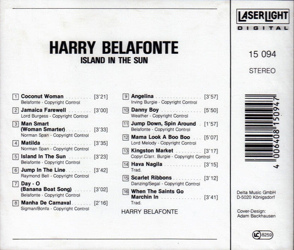 Harry Belafonte : Island In The Sun (CD, Comp)