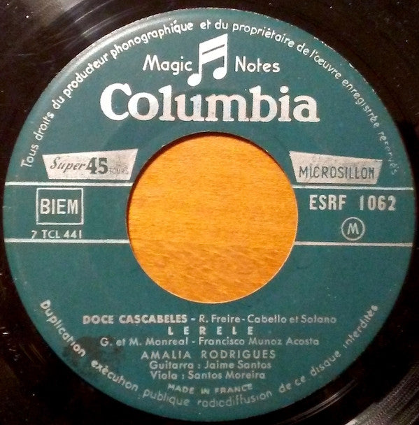 Amália Rodrigues : Una Casa Portuguesa (7", EP)