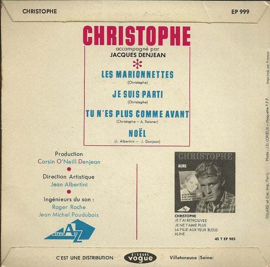 Christophe : Les Marionnettes (7", EP, RE)