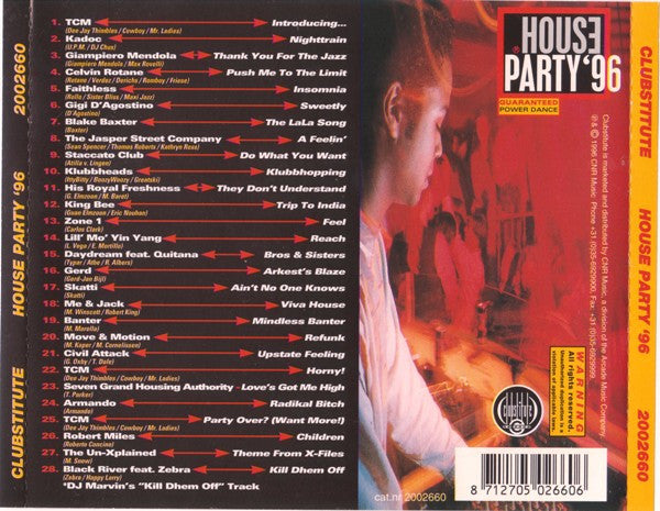 Various : House Party '96 (CD, Mixed)