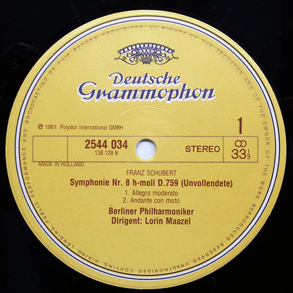 Franz Schubert - Felix Mendelssohn-Bartholdy - Lorin Maazel, Berliner Philharmoniker : Schubert "Unvollendete" / Mendelssohn "Italienische" (LP, Comp)