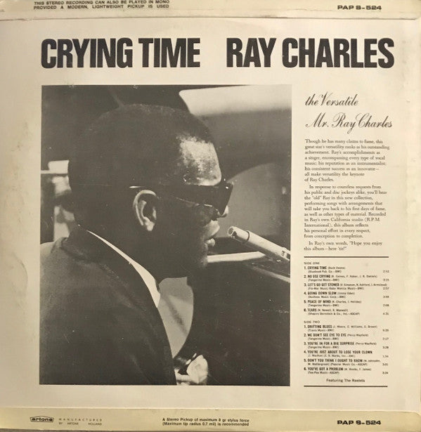 Ray Charles : Crying Time (LP, Album)