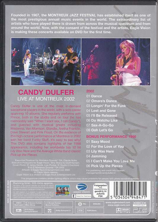 Candy Dulfer : Live At Montreux 2002 (DVD-V, Multichannel, PAL)