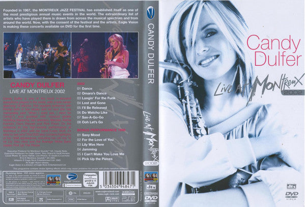Candy Dulfer : Live At Montreux 2002 (DVD-V, Multichannel, PAL)