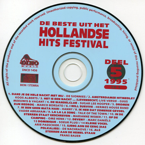 Various : De Beste Uit Het Hollandse Hits Festival Deel 5 (2xCD, Comp)