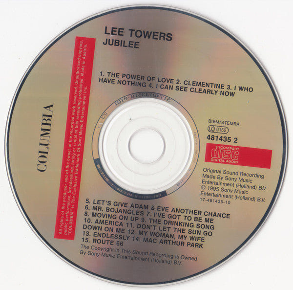 Lee Towers : Jubilee (CD, Album)