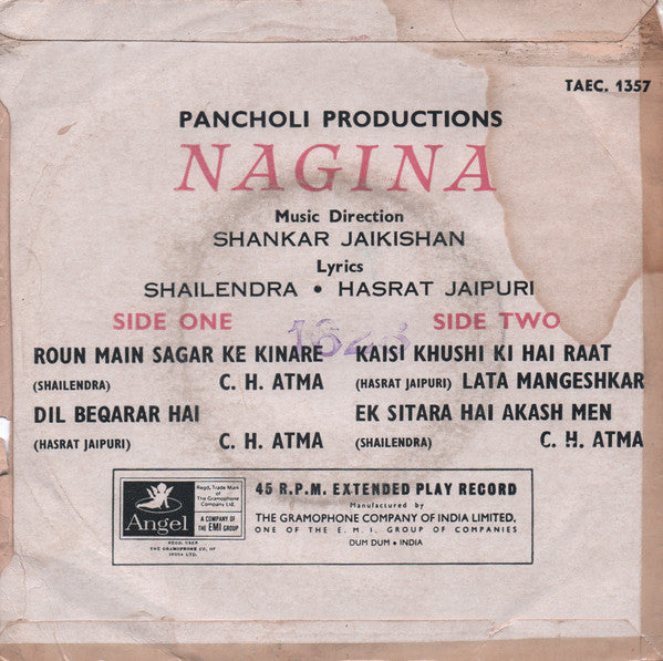 Shankar-Jaikishan : Nagina (7", EP)