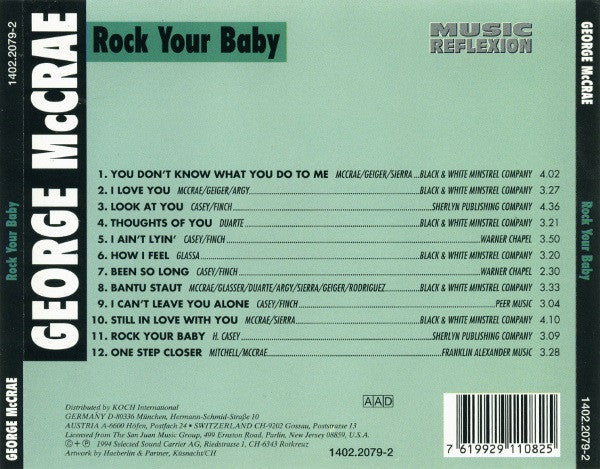 George McCrae : Rock Your Baby (CD, Comp)