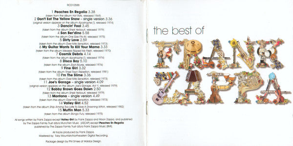 Frank Zappa : The Best Of Frank Zappa (CD, Comp)