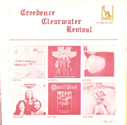 Creedence Clearwater Revival : Travelin' Band / Who'll Stop The Rain (7", Single)