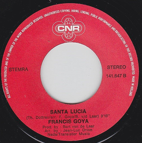 Francis Goya : Tema Italiano (7", Single)