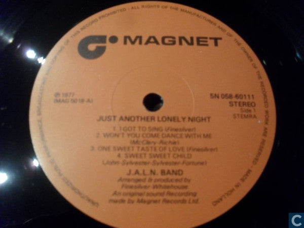 J.A.L.N. Band : Just Another Lonely Night (LP, Album)