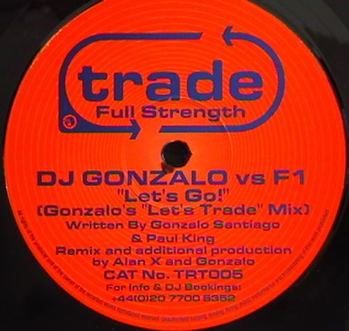 DJ Gonzalo vs. F1 : Let's Go! (12")