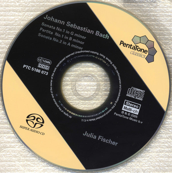 Johann Sebastian Bach, Julia Fischer (4) : Sonatas And Partitas For Solo Violin BWV 1001-1006 (2xSACD, Hybrid, Multichannel, Album)
