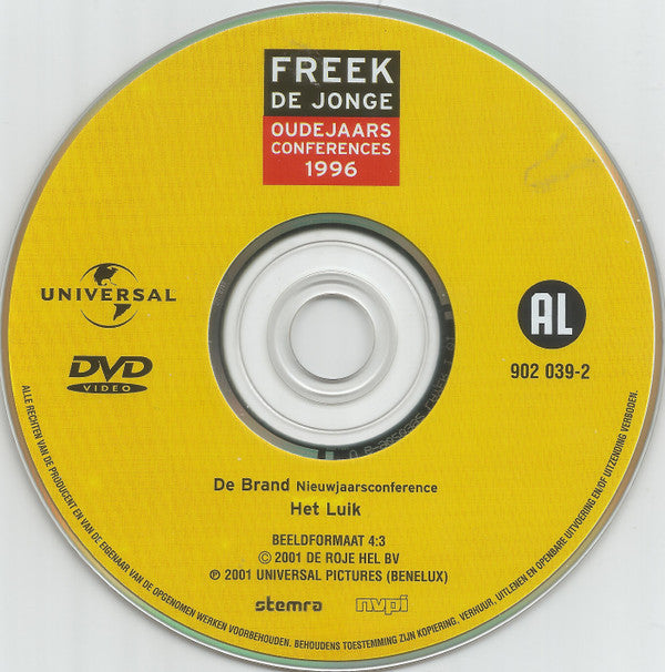 Freek de Jonge : Oudejaarsconferences 1996 (DVD-V, PAL)