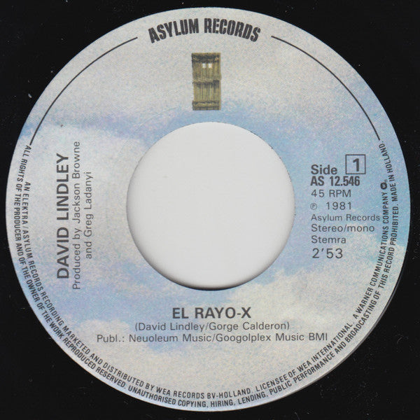David Lindley : El Rayo-X (7", Single)
