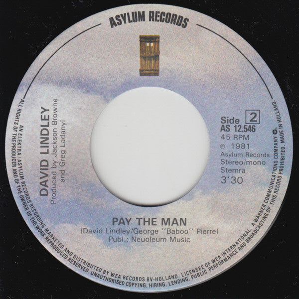 David Lindley : El Rayo-X (7", Single)