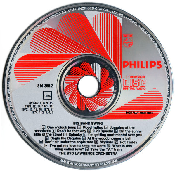 Syd Lawrence And His Orchestra : Big Band Swing (CD, Album, Red)