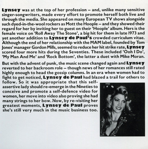 Lynsey De Paul : Sugar Me (CD, Comp)
