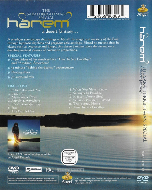 Sarah Brightman : Harem - A Desert Fantasy... (DVD-V, PAL)