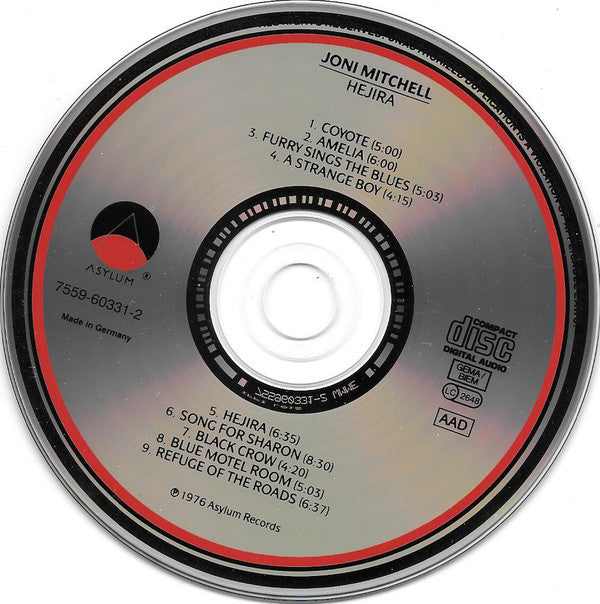 Joni Mitchell : Hejira (CD, Album, RE)