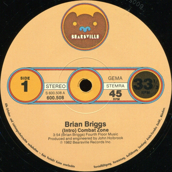 Brian Briggs : Combat Zone / Nervous Breakdown (12")