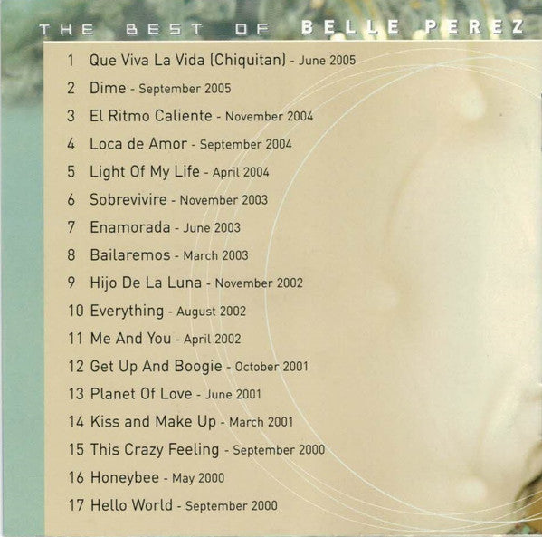 Belle Perez : The Best Of Belle Perez (CD, Comp)