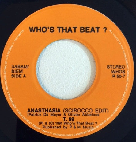 T99 : Anasthasia (Rap Version Remix) (7", Single)