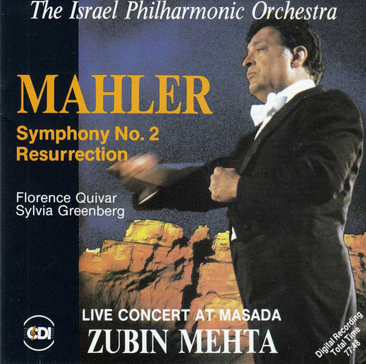 Gustav Mahler - Florence Quivar, Sylvia Greenberg, Israel Philharmonic Orchestra, Zubin Mehta : Symphony No. 2 "Resurrection" (CD, Album)