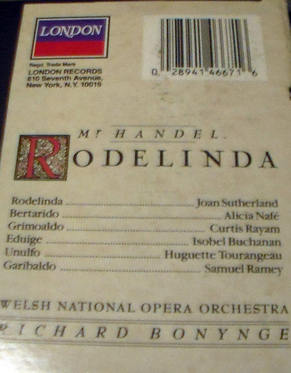 Georg Friedrich Händel : Rodelinda (2xLP)