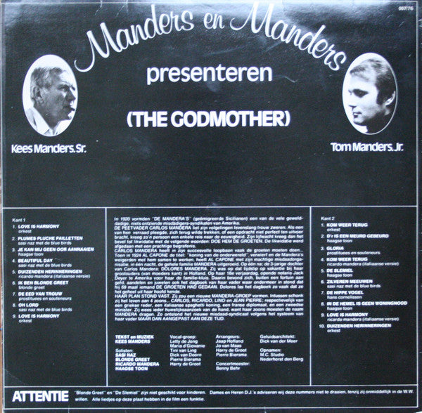 Kees Manders, Orkest o.l.v. Harry de Groot : De Peetmoeder (LP, Album)