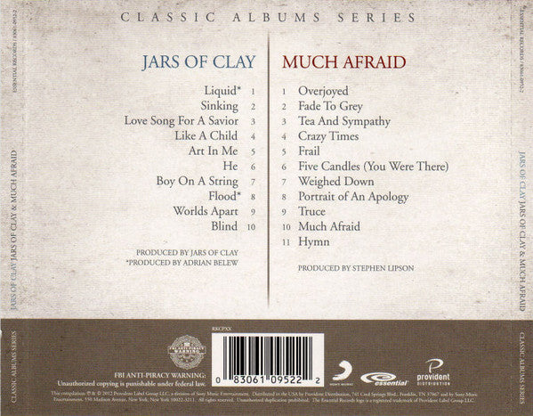 Jars Of Clay : Jars Of Clay & Much Afraid (2xCD, Album, Comp)
