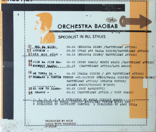 Orchestra Baobab : Specialist In All Styles (CD, Album)
