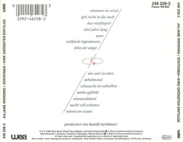 Juliane Werding : Stationen - Ihre Größten Erfolge (CD, Comp)