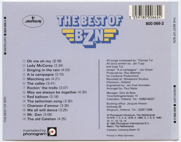 BZN : The Best Of BZN (CD, Comp, RE)