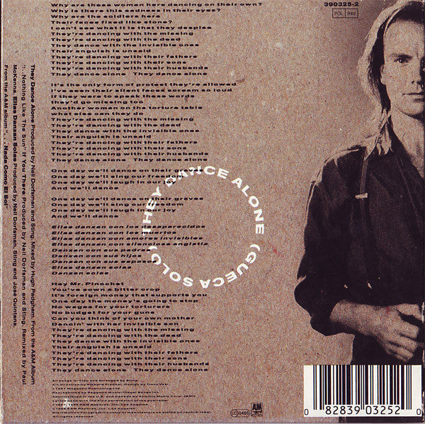 Sting : They Dance Alone (CD, Single, Car)