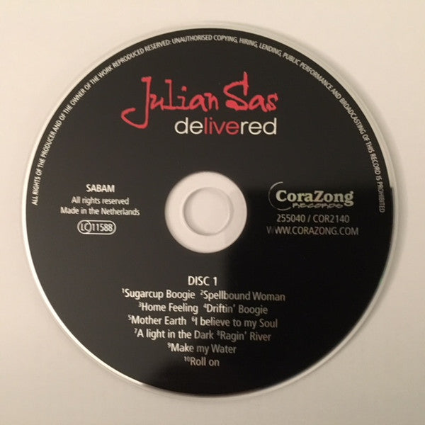Julian Sas : Delivered (2xCD, Album)