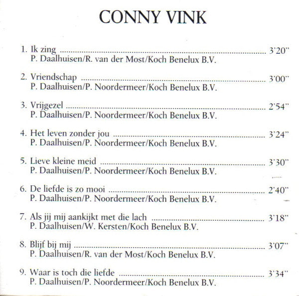Conny Vink : Conny Vink (CD, Album, RE)