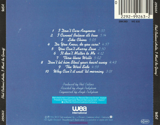 Phil Collins : Hello, I Must Be Going! (CD, Album, RE, Gol)