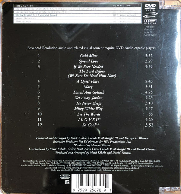 Take 6 : Take 6 (DVD-A, Album, Multichannel)