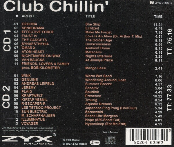 Various : Club Chillin' (2xCD, Comp)